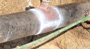 Hot tapping used to create branch pipeline without shutdown