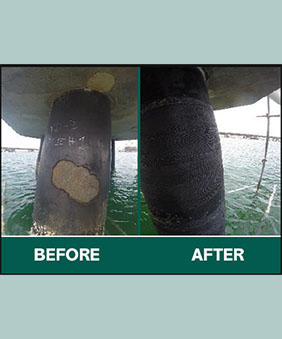 Wax-Tape® Anticorrosion Wrap System Installed for 23 Jetty Piles