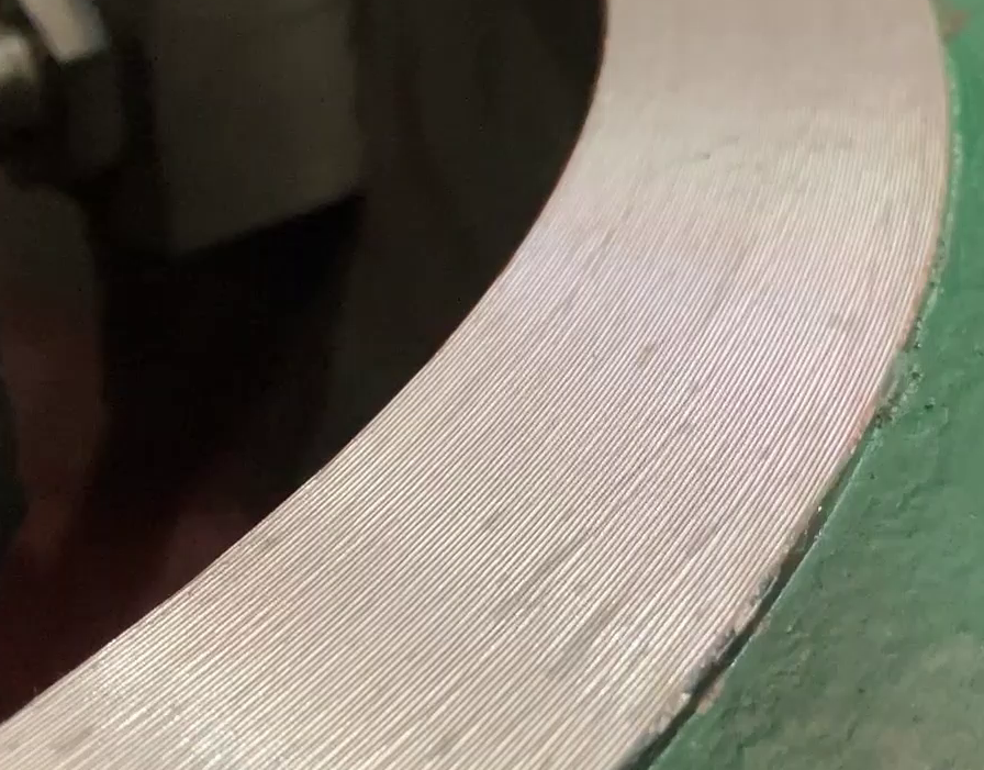 Flange Facing Serrated Finish