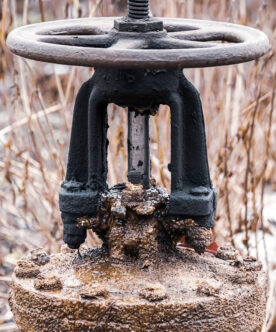 Old Rusty Valve Maintenance