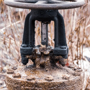 Old Rusty Valve without maintenance